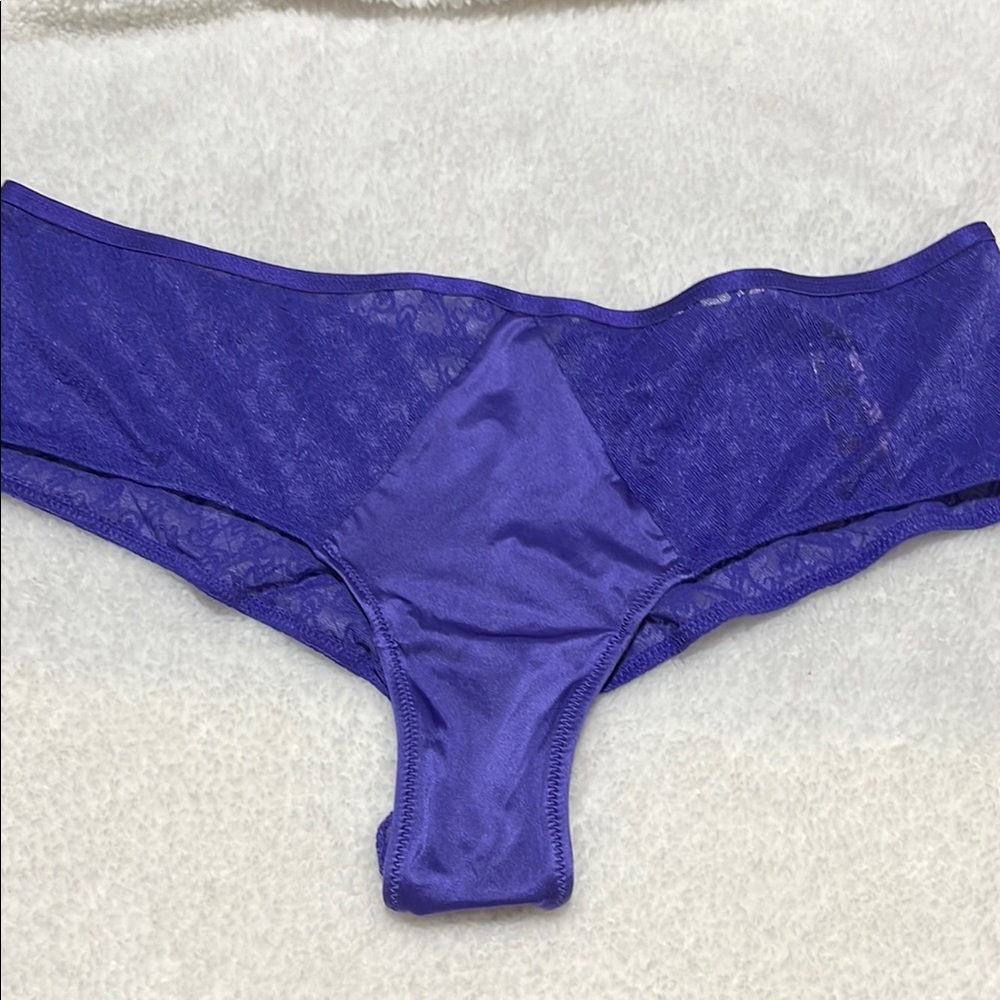Victoria's Secret Very Sexy Deep Purple Lace Cheeky